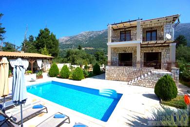 Amazing stone built villa with pool a breath from Agia Efimia